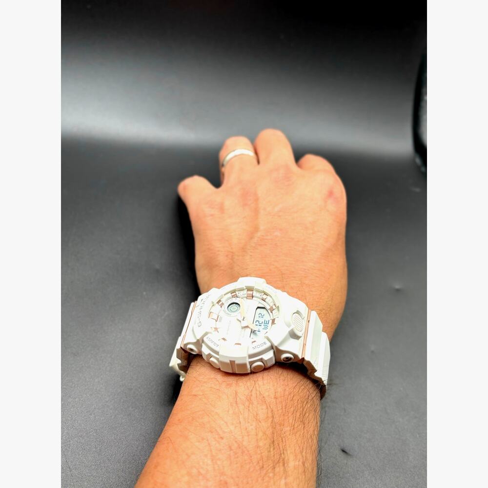 Casio G-Shock GMA-B800-7A Step Tracker Bluetooth White Rose Gold Women's Watch - Picture 3 of 17